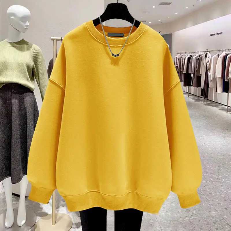 Sweatshirt Mens Autumn and Spring Warm Solid Color Round Neck Hoodless Pullover Longsleeved Tshirt Ins Casual OuterwearT251023