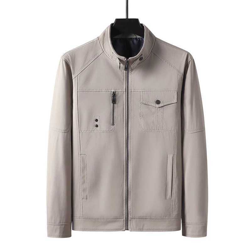 DIMUSI Mens Jackets Spring Autumn Casual Men Slim Fit Business Jacket Man Outwear Stand Collar Windbreaker Coats Clothing W251023
