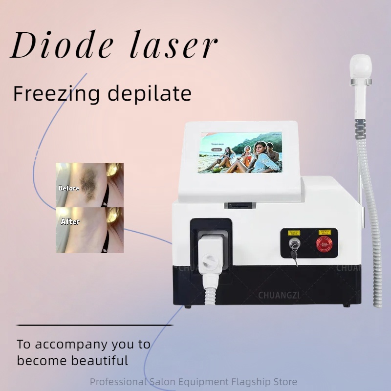 808nm+1064nm+755nm Three Wavelength Diode Laser Hair Removal Equipment Painless And Permanent High Power