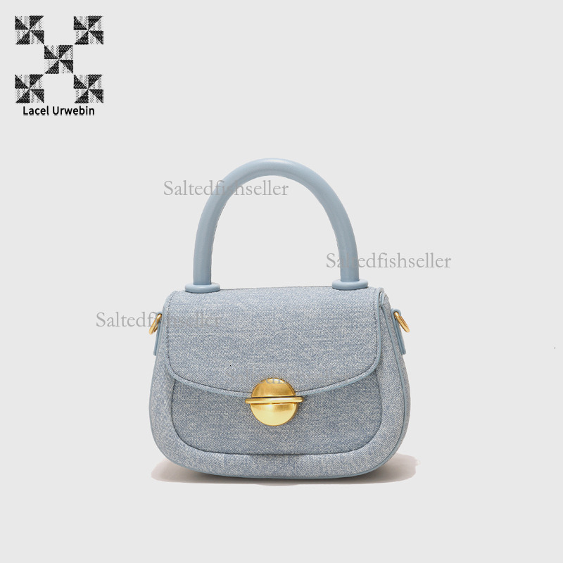 Lacel Urwebin Designer Luxury New Women's Handbag Fashion Trendy Brand Small Versatile Metal Buckle Single Shoulder Crossbody Bag Women's Mi
