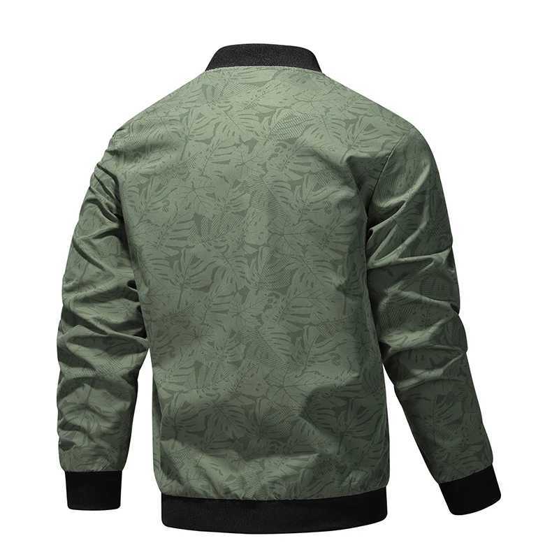 Korean Floral Print Aviator Jacket Men Casual Loose Fashion Trend High Street Stand Collar Coat Mens Versatile Baseball Jackets W251023