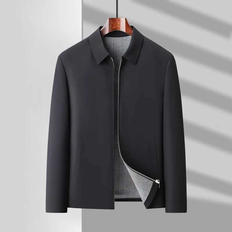 2025 spring dad light business casual fashion handsome jacket simple large size M7XL top mens coat W251023