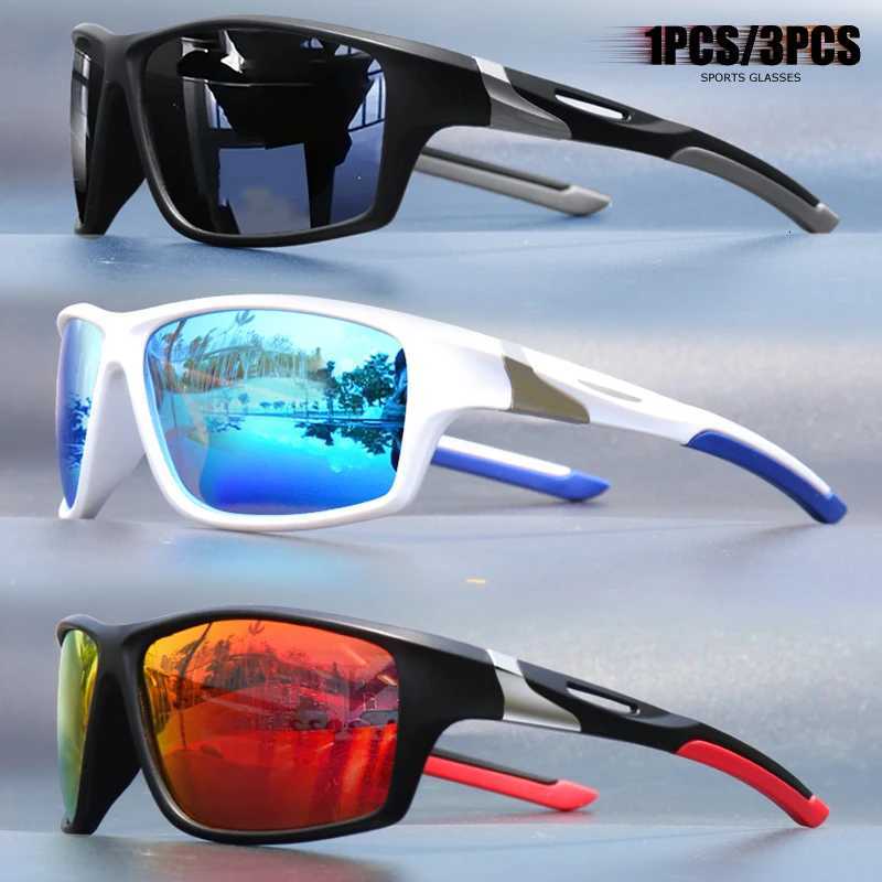 1pcs3pcs Square Sports Sunglasses for Men Polarized Lens for FishingDrivingTravel Durable Matte Frame HD Coating UV400W251023