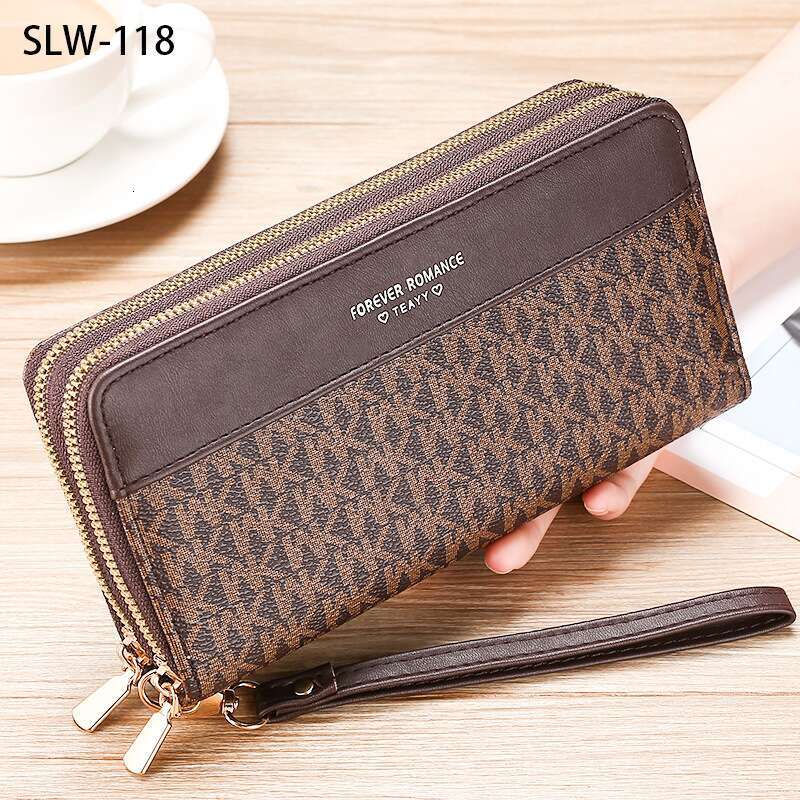 Clutch Long Simple Stylish Zipper Hand Hold Bag Large Capacity Wallet Women's Purse