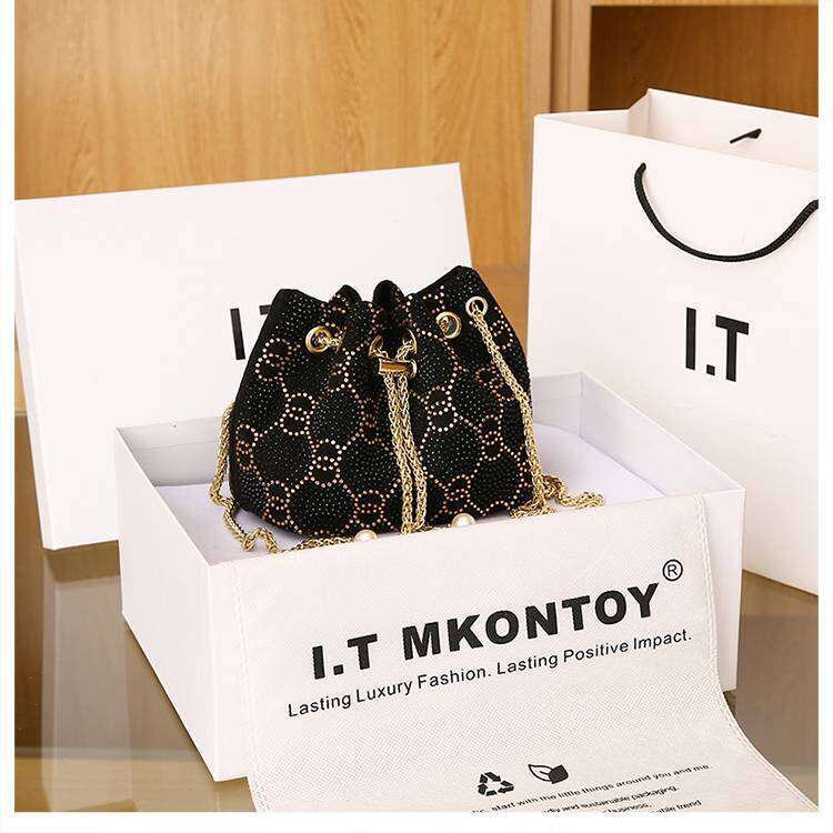 New Women's Bag: Elegant And High-End Solid Color Sequin Crossbody Shoulder Handbag, Evening Bag