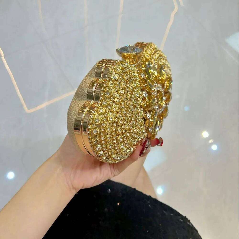 Designer Bags New Women's Fashion Dia-Encrusted Rhinestone Handbag Flash Dia Clutch Wedding Banquet With Dress Dinner Bag Luxury Bag