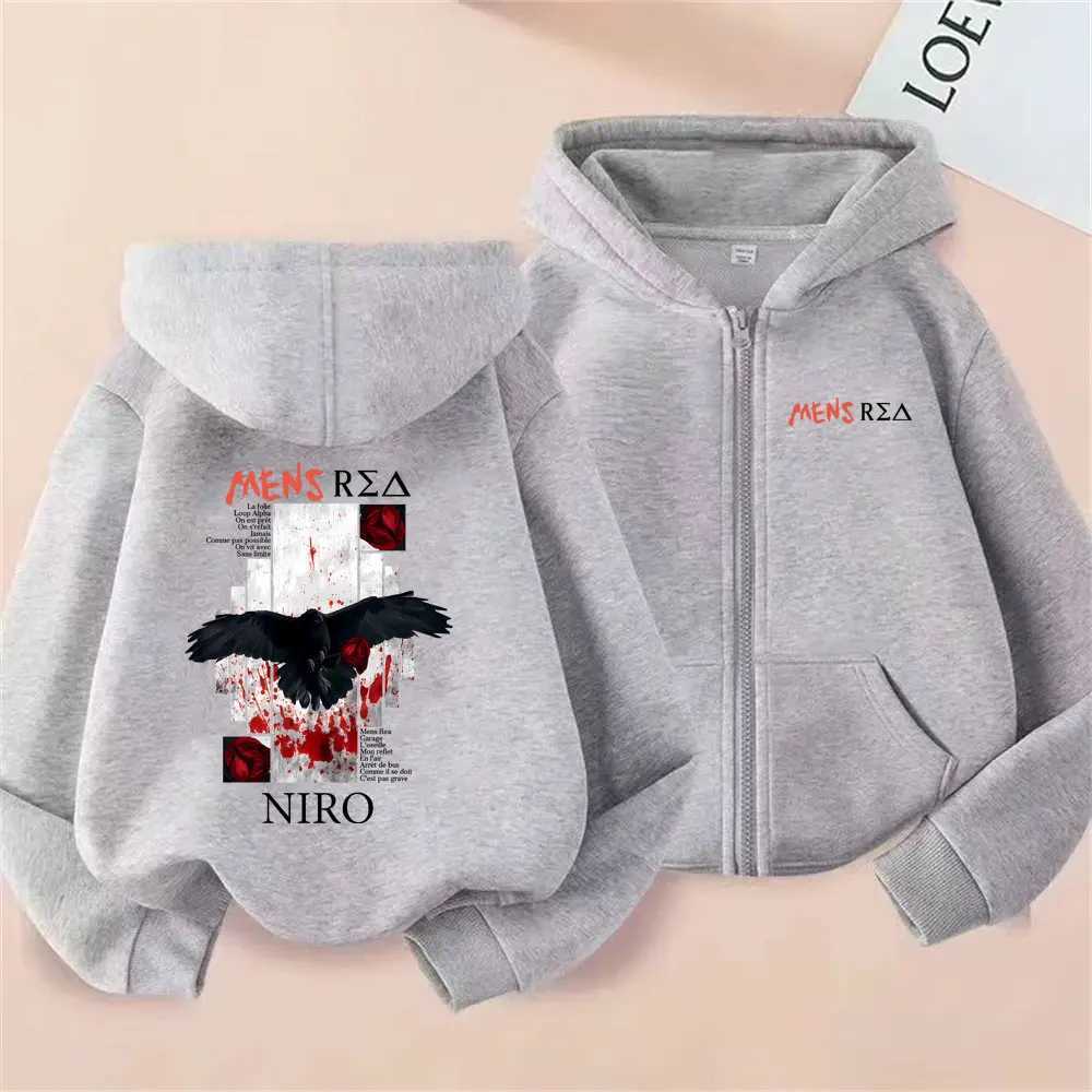 Rapper Niro Mens Rea Album Graphic Zipper Hoodie OX7 Hoodies Men Women Hip Hop Fashion Pop Music Zip Up Jacket Male StreetwearT251023