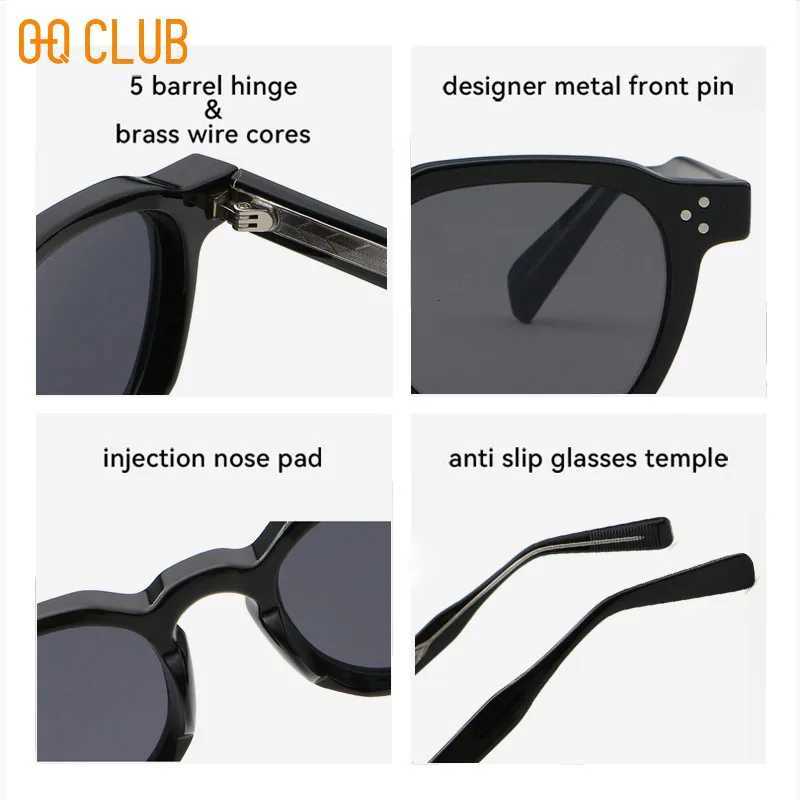 OQ CLUB Retro Punk Polarized Lenses Man Men Sunglasses Square Trends Glasses Women Popular Eyepieces in Sonzya Sunglass WomanW251023