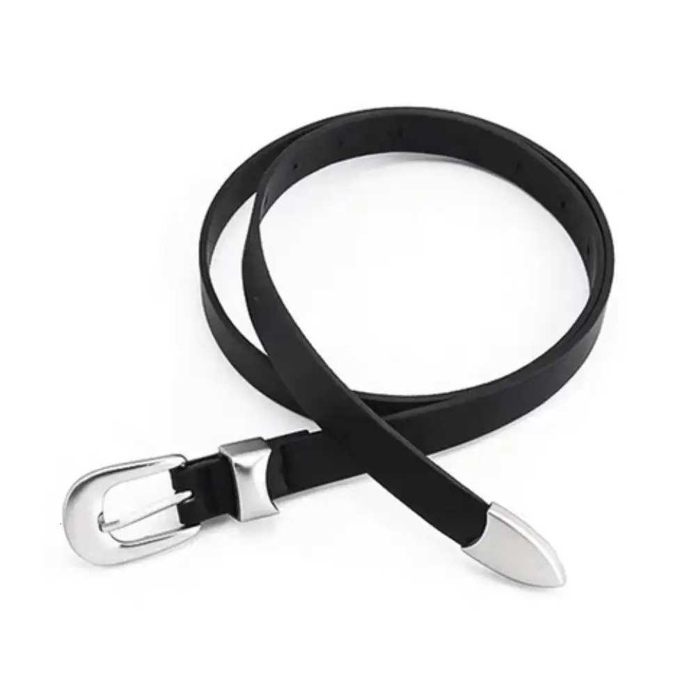 Retro Womens Casual Leather Belt Business Mens Belts Versatile Simple Fits Jeans Belts Alloy Waistband Lady Slim Skirt BeltXJ251023