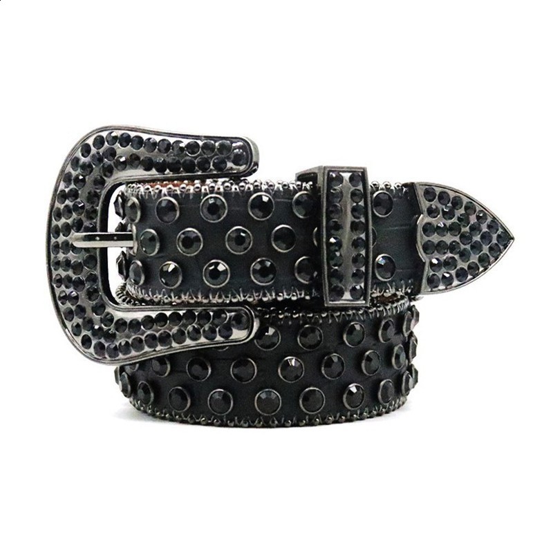 2024 er Belt Men Women Bb Simon Retro Needle Buckle BeltS 20 Color Crystal diamond B i 66250519