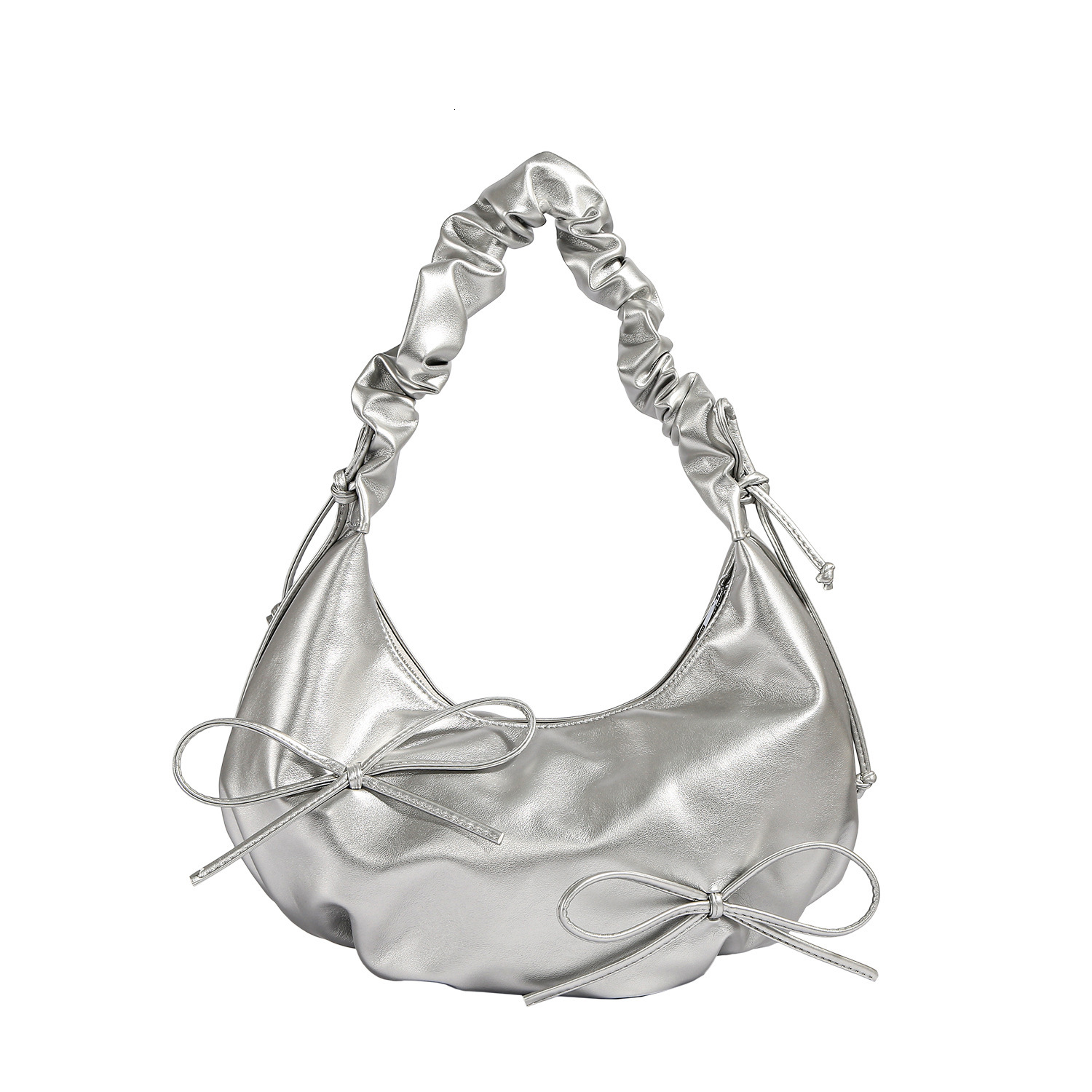 Luxury Brand Designer Bag Niche Design Pleated Strap Bowknot Shoulder Bag Cloud Bag For Women 2025 New Trend High-Quality Texture Underarm Bag