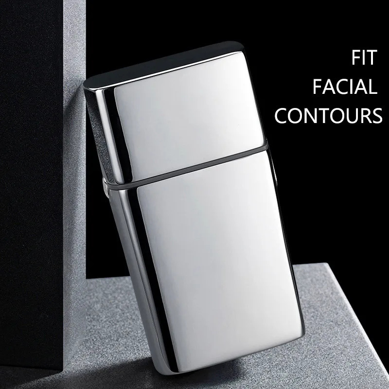 Cordless Metal Rechargeable Hair Beard Electric Shaver For Men Powerful Electric Razor Head Bald Shaving Machine Wet Dry 251018