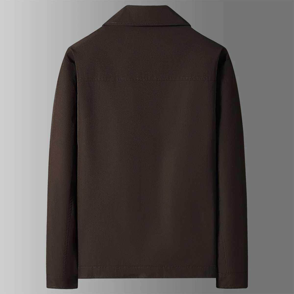 Mens Business Casual Jacket Brand Zipper Thin Spring Autumn Simple Solid Fashion Male Blazer Coats W251023