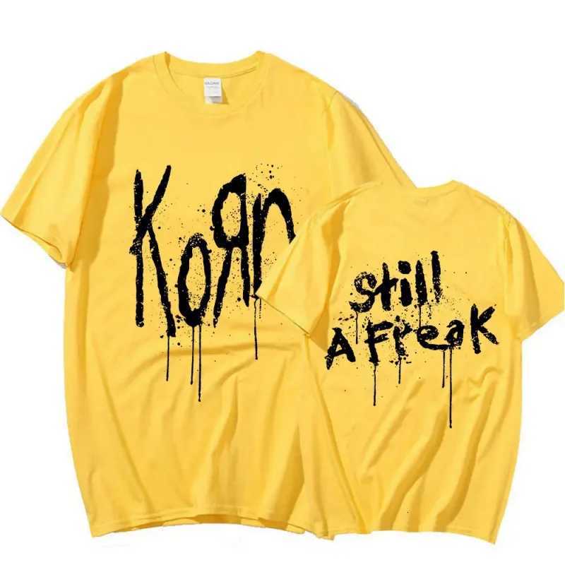 Korn Music Concert Rock Band World Tour Pure Cotton Tshirt Personalized Street Versatile 2024 Summer Fashion TshirtXJ251023