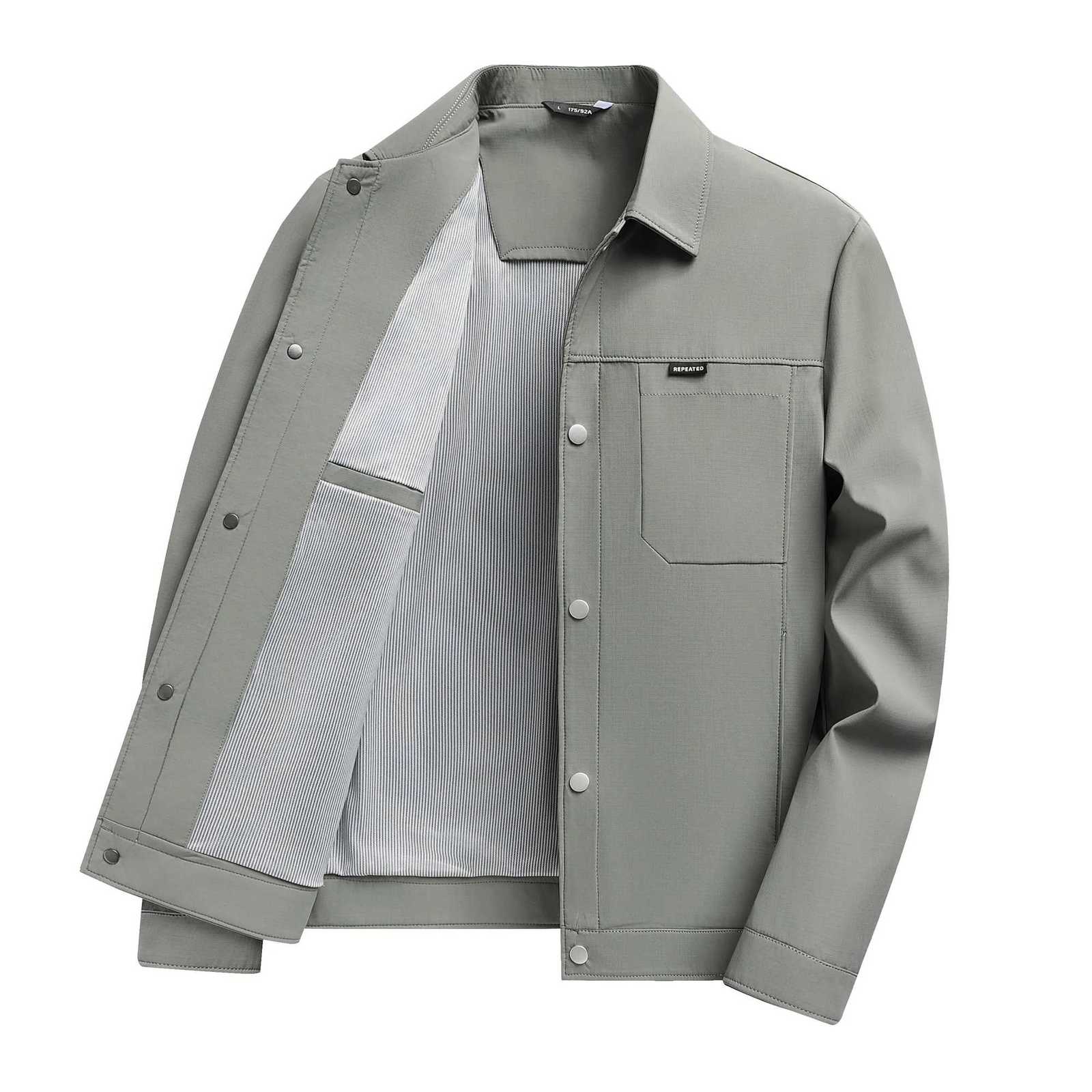 2025 Outdoor Mens Fashion Business Versatile Slimfitting Trendy Mountaineering Casual Executive Lapel Windproof Jacket W251023