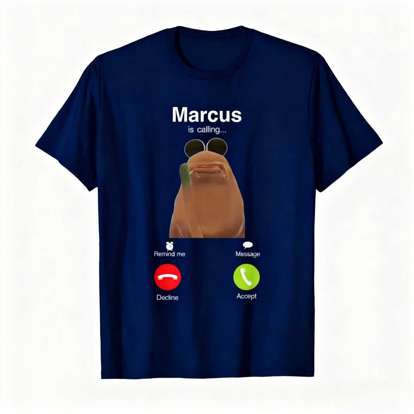 Marcus The Worm Robert Meme Tshirt for Men Women Cotton Ocollar T Shirts Neutral Short Sleeve Tops Summer Leisure StreetwearXJ251023