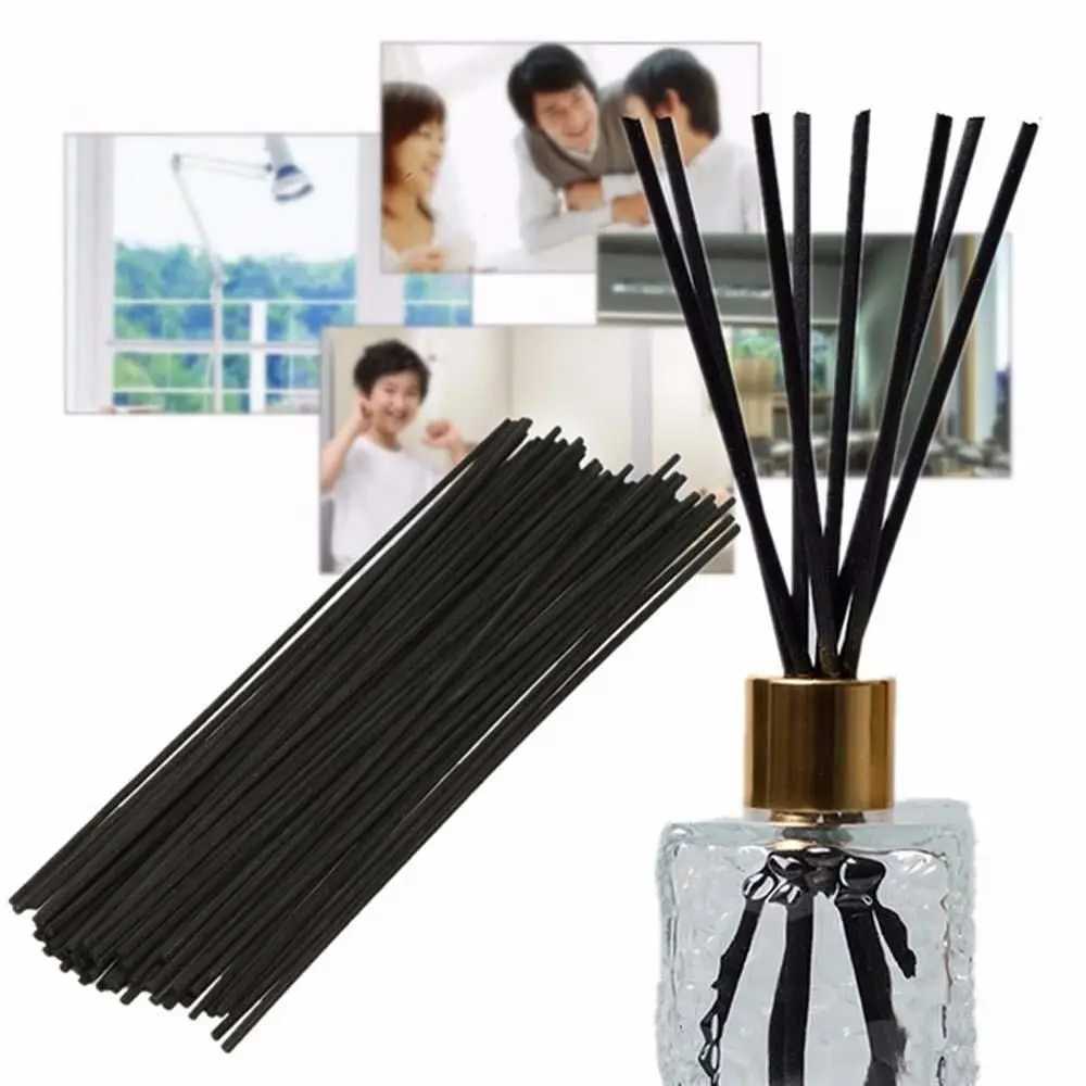 Essential Oil Handmade Rattan Black for Bedro Tolit Diffuser Sticks Aratherapy He Decor Replacement Fiber Y251023