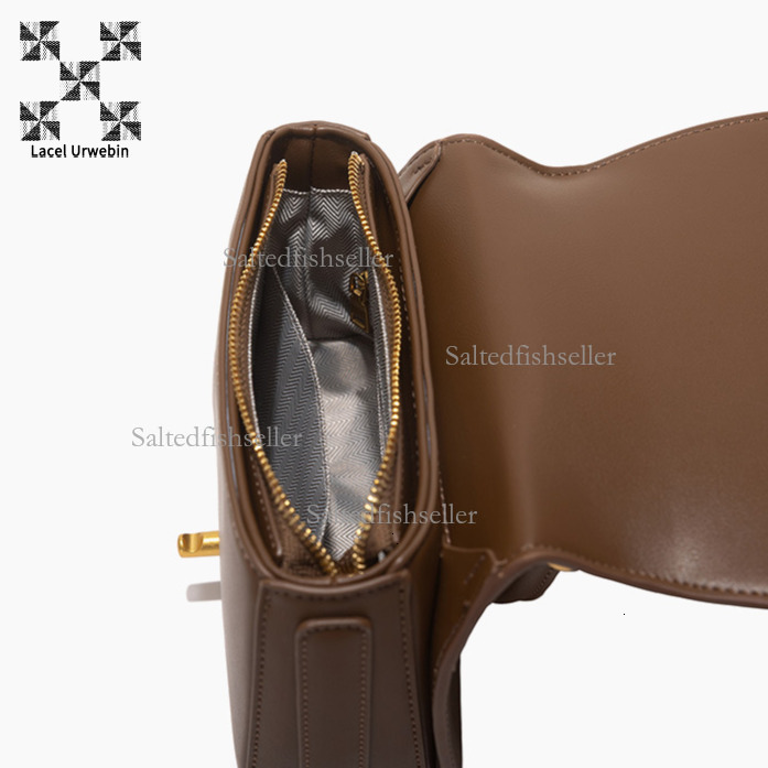 Lacel Urwebin New Trend Women's Handbag Designer Luxury Versatile Business Commuter Small Bag Exquisite Fashion Metal Buckle Single Shoulder Cros