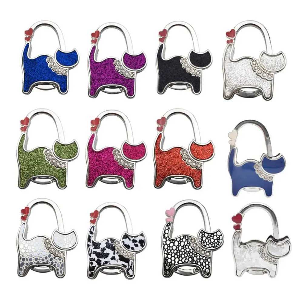 Hot Cat Shape Handbag Hook Portable Folding Purse Hanger Holder Women Bag Organizer Home Decoration Table Edge Hanging Hooks Z251023