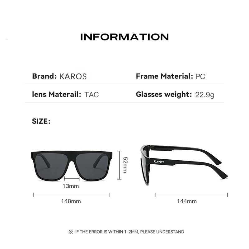 KAROS Oversized Fashion Polarized Sunglasses Men Women Outdoor Large Frame Sports Goggle Beach Sun Glasses Polarized UV400 EyeW251023