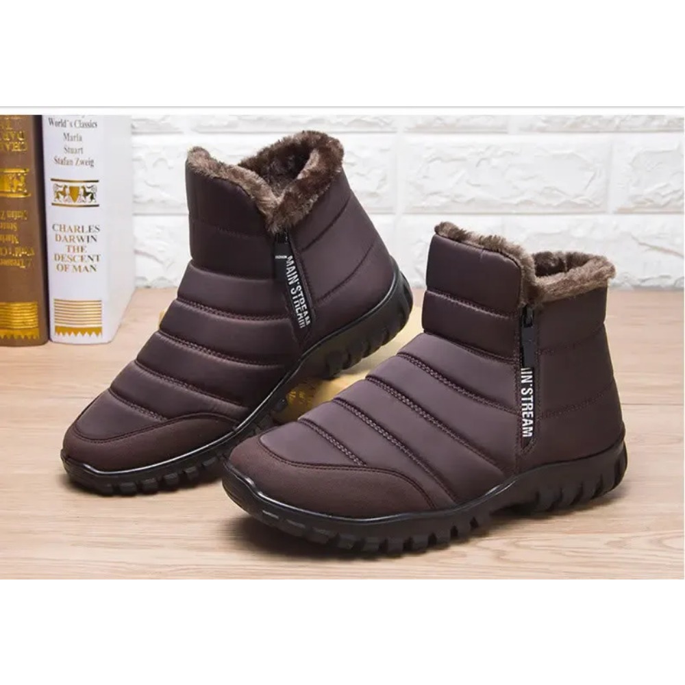 Winter Men Ankle Snow Boots Waterproof Non Slip Shoes for Men Casual Keep Warm Plush Plus Size Couple Footwear Chaussure Homme