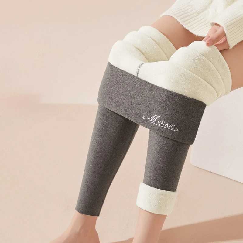 Winter Women Warm Elastic Slim Fleece Tights Thicken Plush High Waist Velvet Stretchy LeggingsT251023