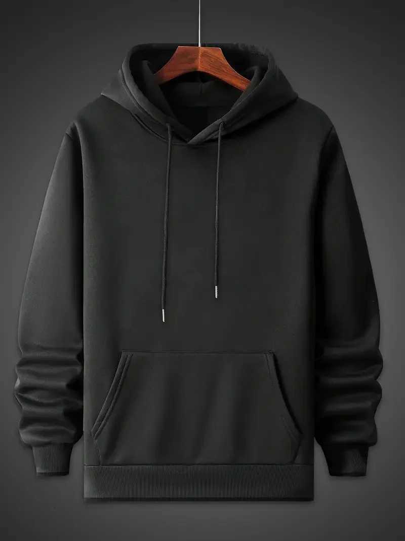 Mens autumn and winter casual fashion loose hooded sweatshirt with space planet pattern printed long sleeved warm pulloverT251023