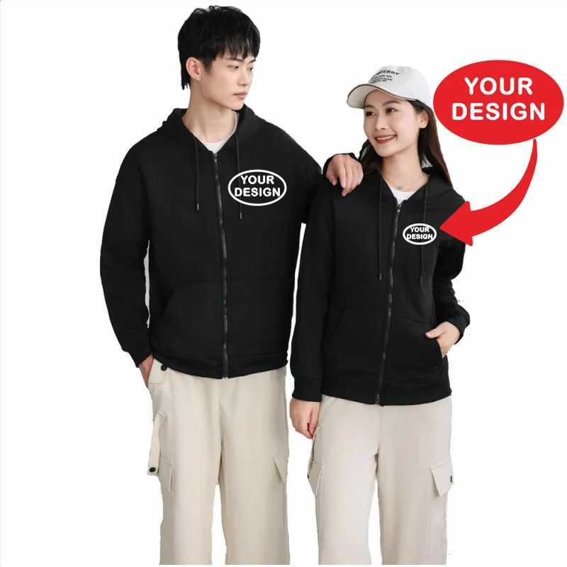 Customize Your Zipper Sweatshirt For Men And Women Loose Casual Fashionable Long Sleeved Sportswear Personalized EmbroideryT251023