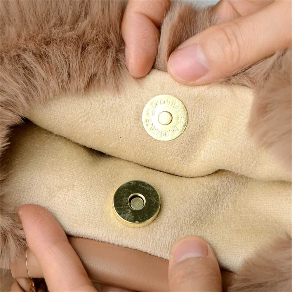 Womens Crossbody Pumpkin Plush Bag Cute Tote Bags Autumn Winter Fashion Solid Color Handbag Travel Shoulder BagsL251023