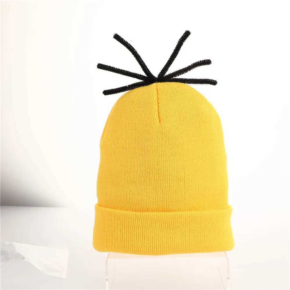 Solid Unisex Beanie Autumn Winter Soft Warm Knitted Hat Gifts Minions Cosplay Cartoon Beanies Wen Men HatW251023