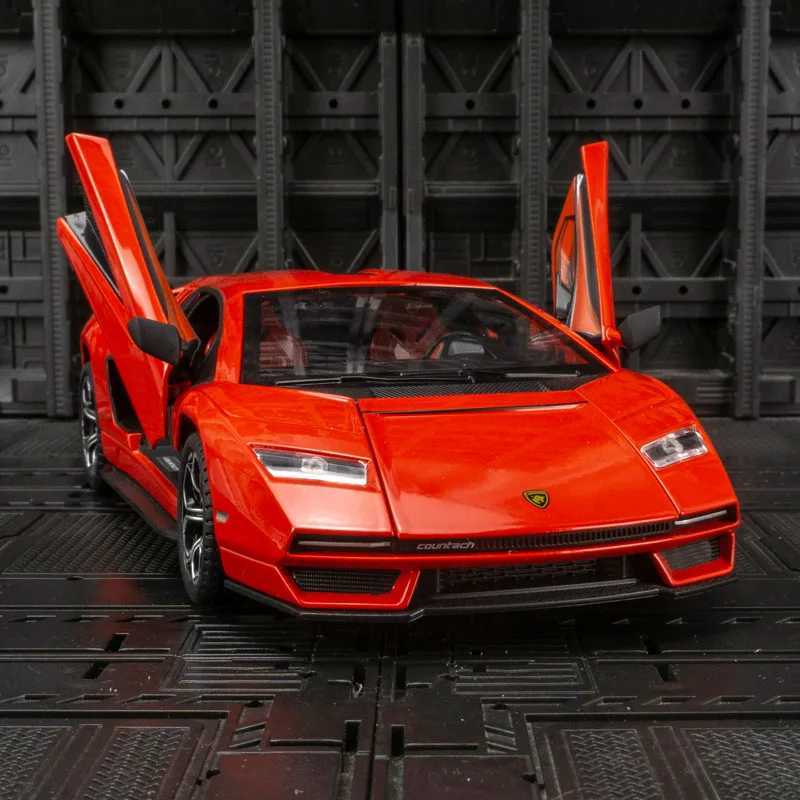 124 Lamborghini LPI800 alloy car model ornaments super running car a childrens toy car with sound and lighting functionsT251023