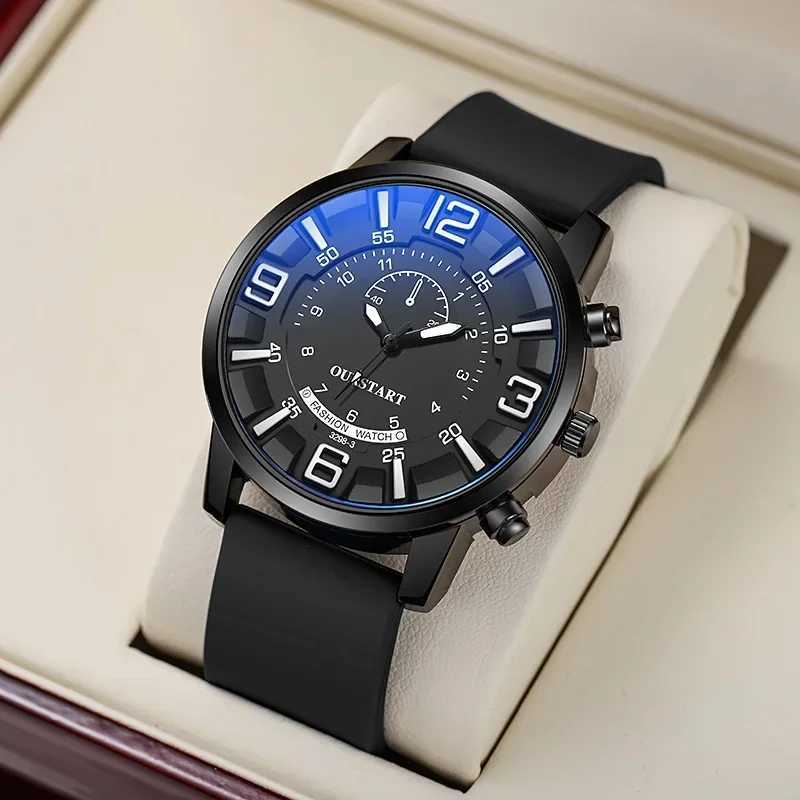 Silicone Jelly Men Watches Big Dial Quartz Wristwatches Simple Watches Reloj Male Casual Watch Clock Gift Reloj HombreL251023