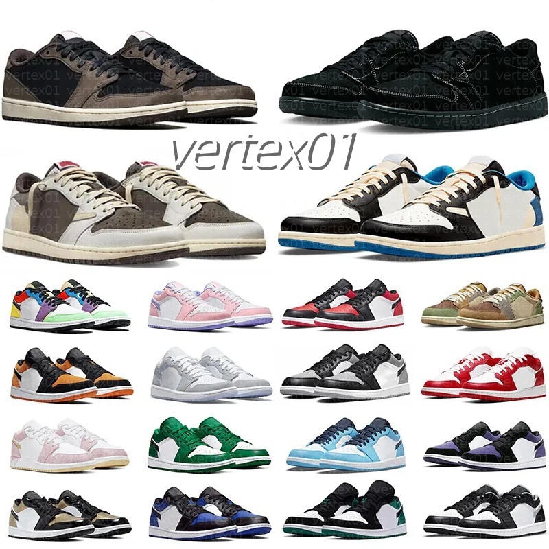 Designer Basketball Shoes For Men Women 1 Sneakers Low Reverse Mocha Medium Olive Canary Velvet Brown High Top UNC Toe Bred Patent Union Outdoor Sports Mens Trainers