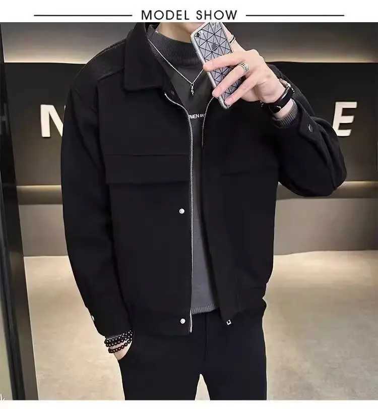 Korean Popular Clothes Mens Jackets Streetwear Mens Clothing Multiple Pockets Hong Kong Style Windbreaker Jacket Multifunction W251023
