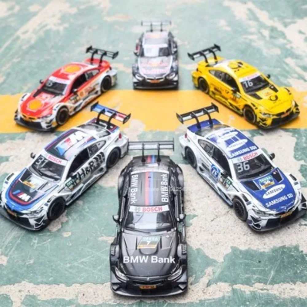 132 BMW M4 DTM Racing Car Model Toy Alloy Diecast with Sound Light Pull Back Model Car Collection Toys for Boys Holiday GiftsT251023