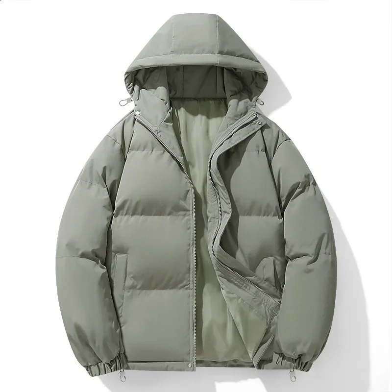 Men Thick Warm Hooded Coats Trendy Windproof Parkas Mens Winter Casual CottonPadded Jacket Bread Jackets 251023