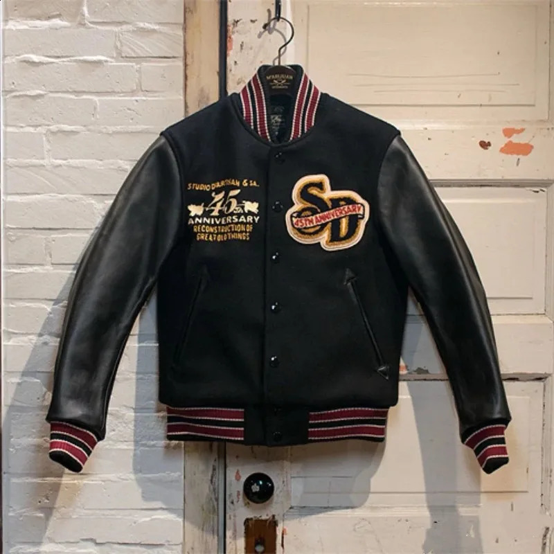 American Fashion Letter ed Leather Sleeve Jacket Men Y2K Harajuku Hiphop Couple Baseball Uniform 251023