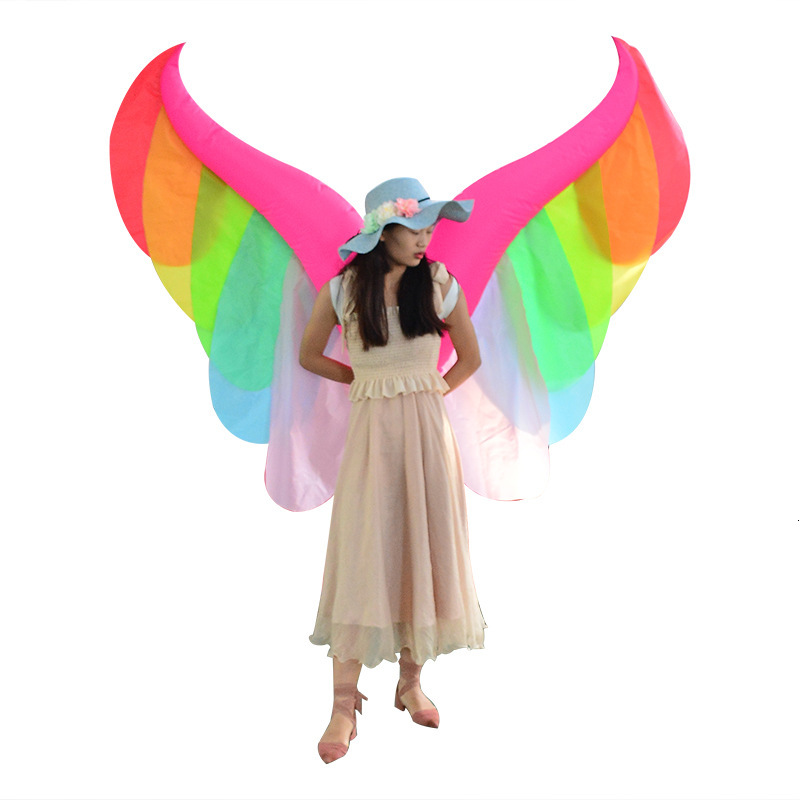 Role playing costume Halloween Devil Wings inflatable set Christmas Rainbow Angel Wings inflatable set