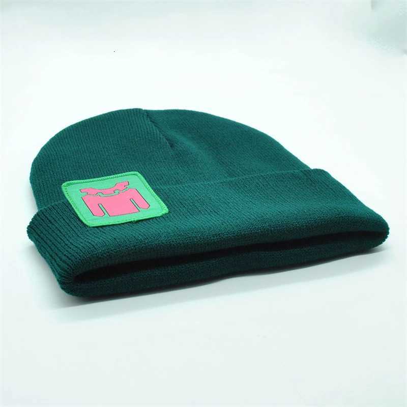 Game VRANT Killjoy Cosplay Costume Hat Knitted Winter Warm w Green Beanie Hip Hop Unisex Prop Accories GiftsW251023