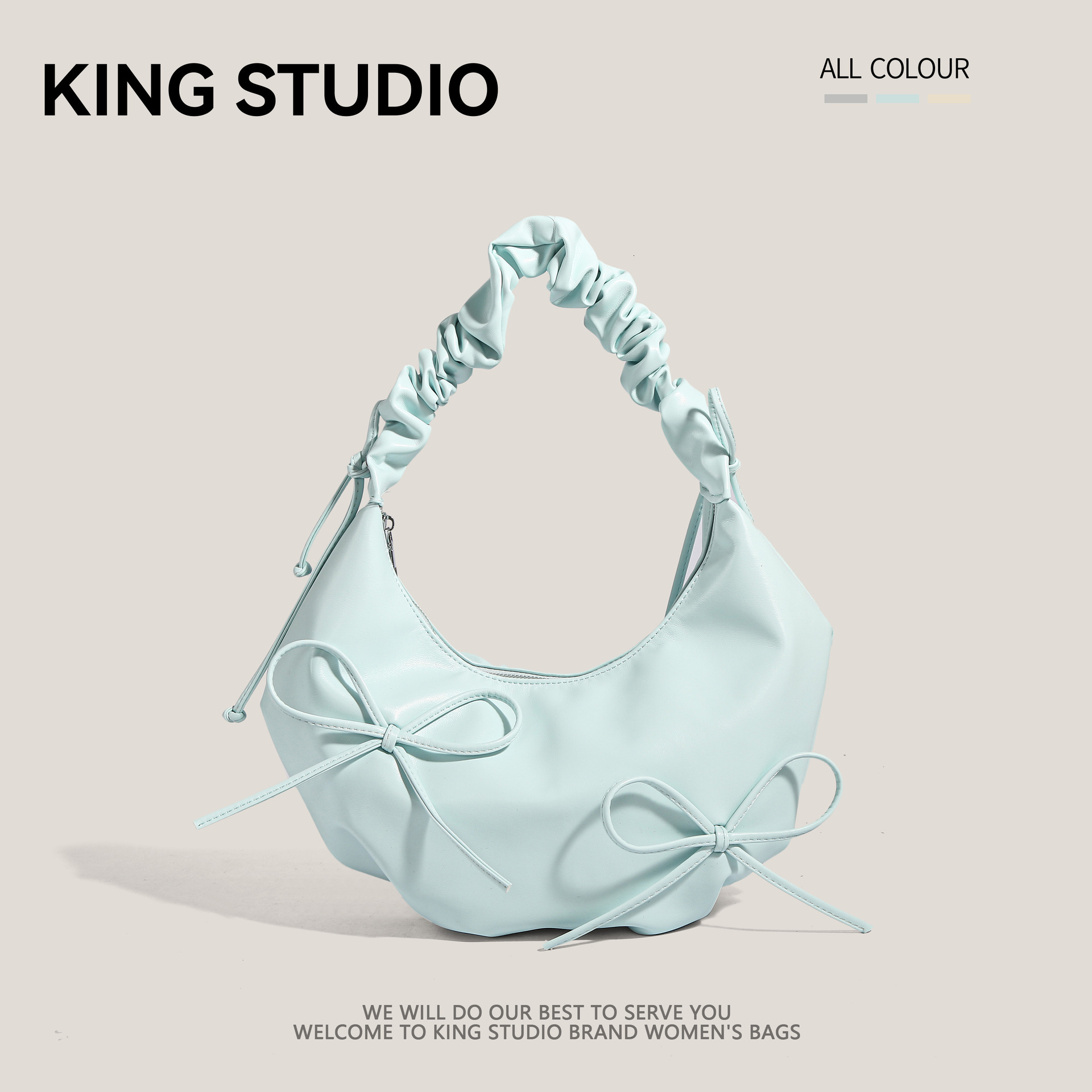 Luxury Brand Designer Bag Niche Design Pleated Strap Bowknot Shoulder Bag Cloud Bag For Women 2025 New Trend High-Quality Texture Underarm Bag