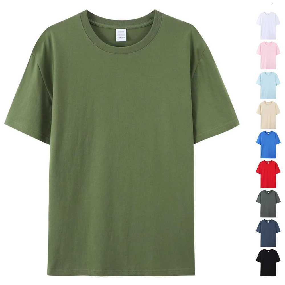 100 Cotton Round Neck T Shirt Unisex Summer Cotton Tee Shirts Wholesale Bulk Blank Black Tshirts For Men Playeras De AlgodonXJ251023