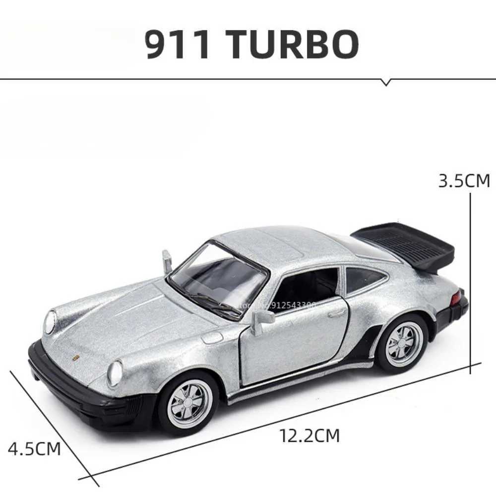 136 Scale Porsche 911 Turbo Toy Car Model Alloy Diecast Retro Racing with Pull Back Scale Model Car Toy for Boy Gift CollectionT251023