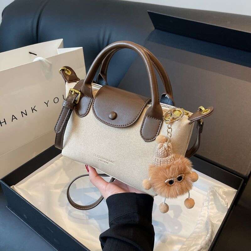 Women's Bags This Year's Popular Simple Dumpling New Longbags Xiang High Quality Texture Hand Held Splicing Shoulder Messenger Bag