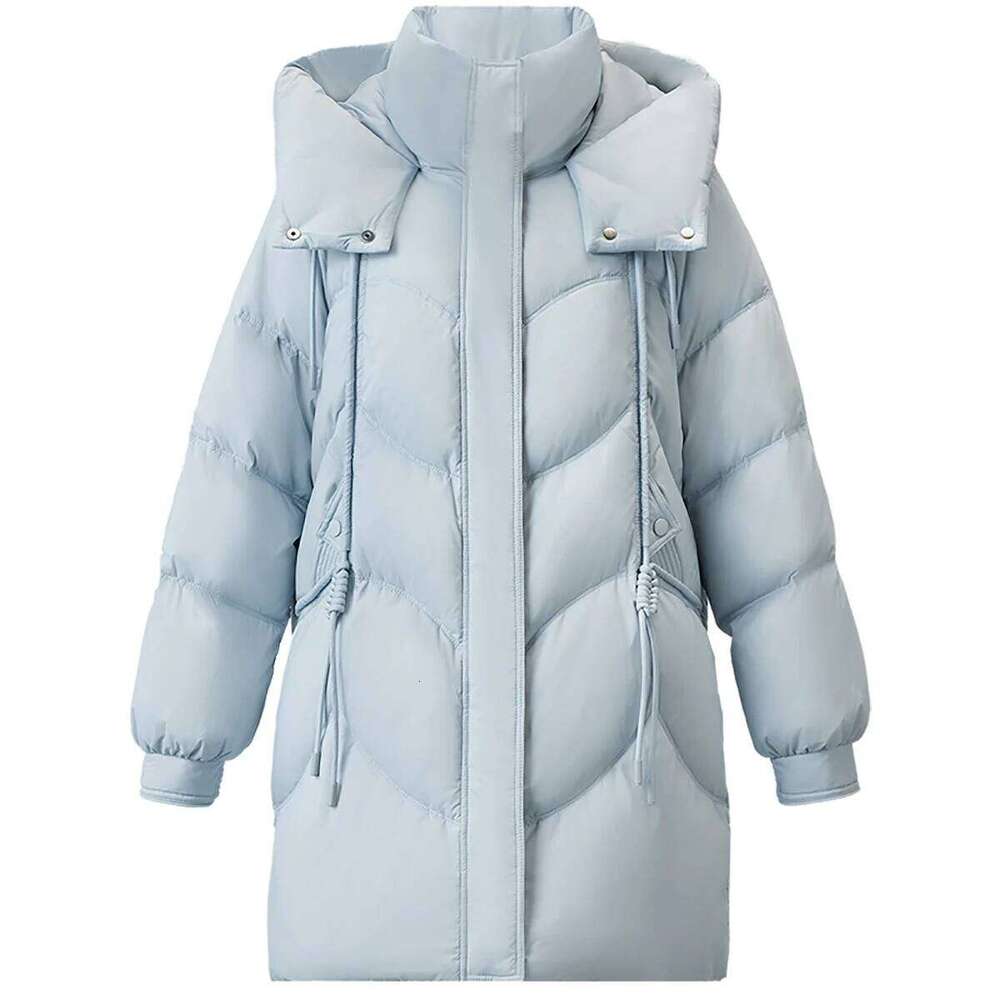 90% White Duck 2025 Winter Thick Stand Neck Long Down Coat Puffer Jacket Women Outerwear womens coat