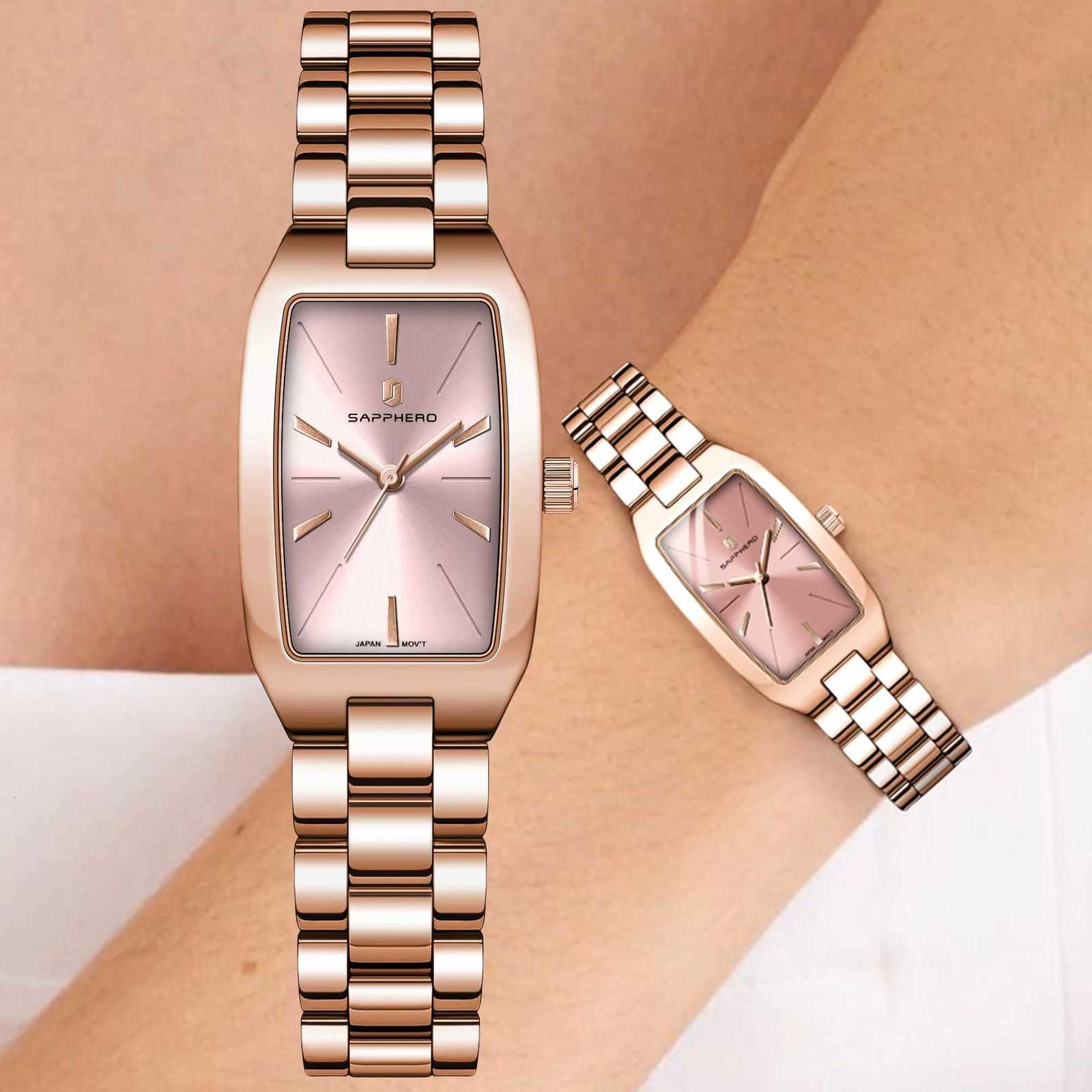 SAPPHERO Womens Quartz Watch Elegant Rose Gold Watch Waterproof 30M Watch Slim UltraThin Watch Premium Gift Box Set WatchL251023