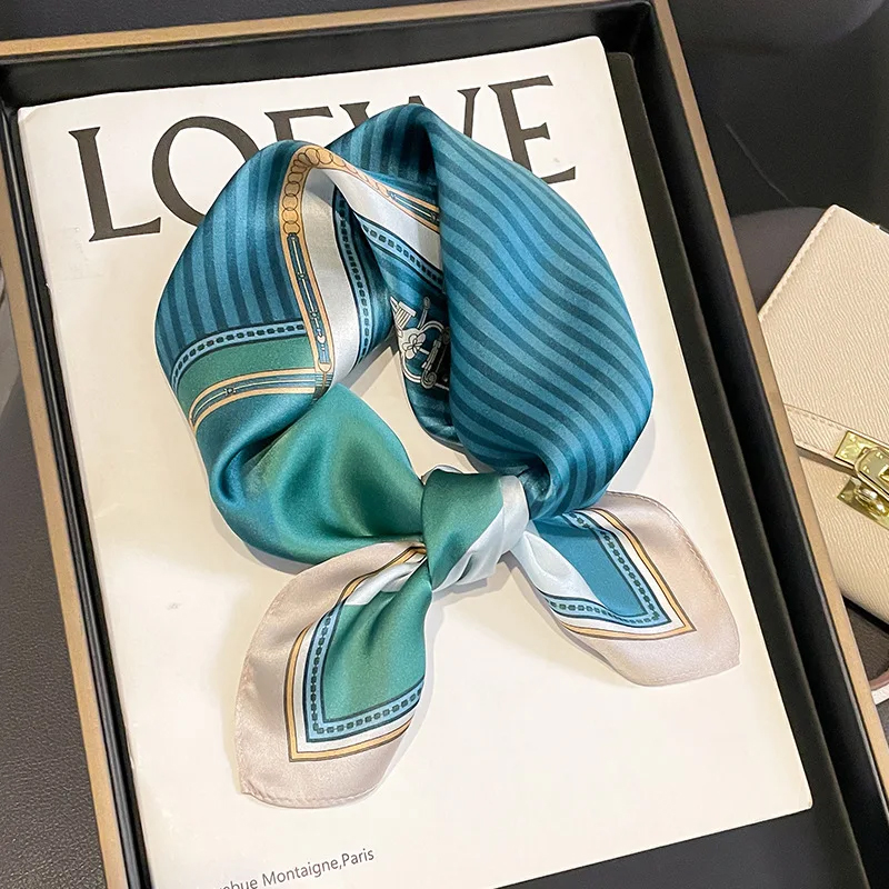 Luxurious Square Cut Genuine Silk Fabric Accessory Perfect Gift Idea Seasonal Wear