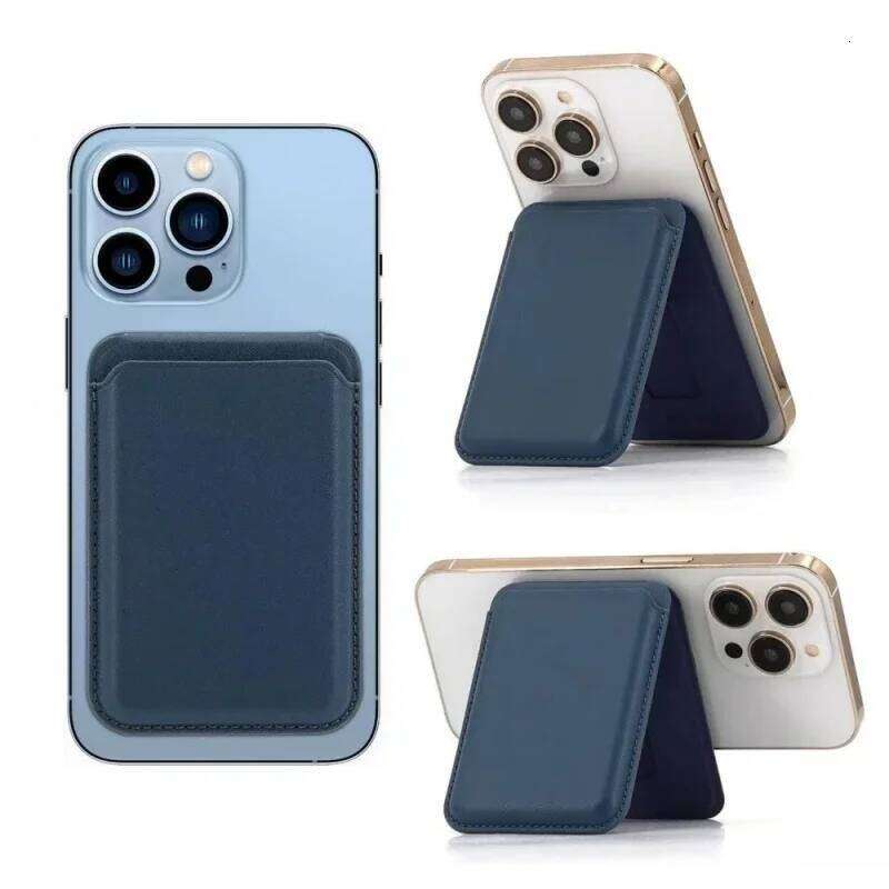 Strong Magnetic Leather Wallet With Hide Stand Case Magsafe For iPhone 16 15 14 13 Pro Max Mag Safe Card Holder Pocket Cover