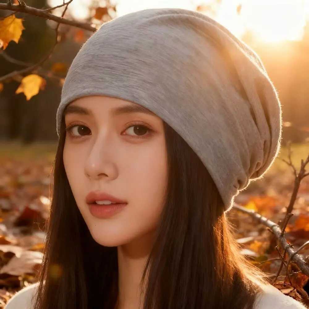 Solid Color Unisex Men Women Slouchy Beanie HipHop Soft Cotton Cap Lightweight Running Beanie Adult Dwarf HatXJ251023