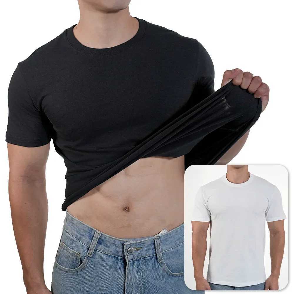 Men Women Tshirt High Qualtity Cotton Short Sleeved T Shirts O Neck Solid Color Tee Black White Breathable Clothing Couple TopsXJ251023