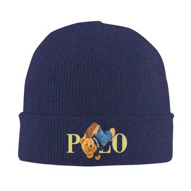 Kawaii Bears Beanie Hats Bonnet Hats Men Women Trendy Outdoor Sport Knit Hat Autumn Winter Custom Polo Warm CapsXJ251023
